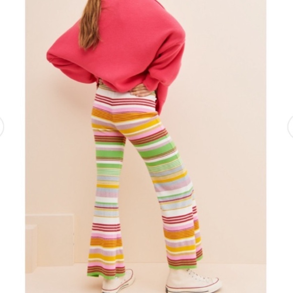 Boutique MOSCHINO Rainbow striped pants size 6